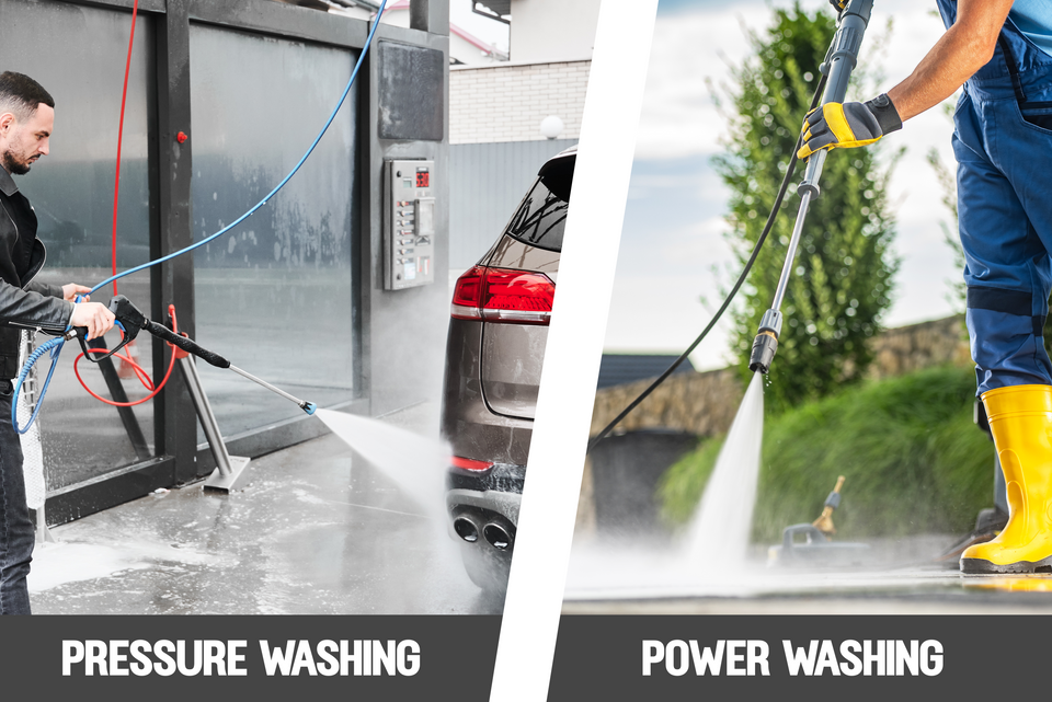 What is the difference between Pressure Washing and Power Washing