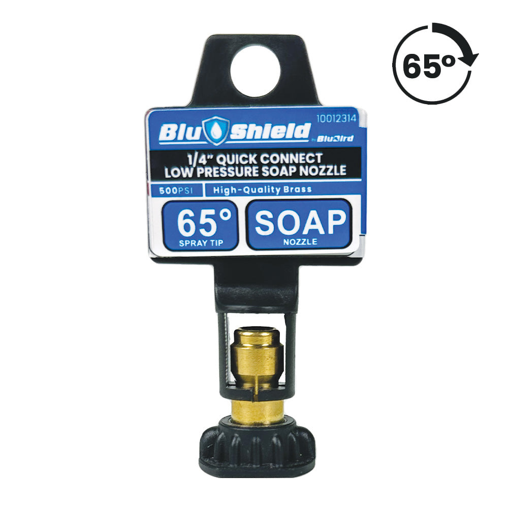 BluShield 65° Black Low Pressure Quick Disconnect Soap Tip